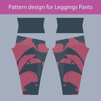 projeto de teste padrão abstrato para leggings femininos, calças, moda ginástica vetor