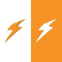 modelo de logotipo flash thunderbolt vetor