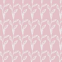 padrão sem emenda com folhas ilustração vetorial botânica à base de plantas fundo gráfico papel de parede design elegante impressão floral tecido têxtil papel scrapbook vetor