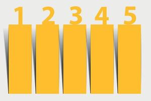 um dois três quatro cinco - ícones de progresso de vetor