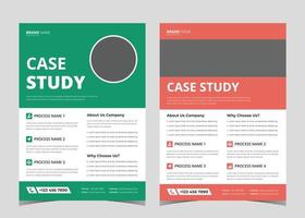 design de folheto de estudo de caso. modelo de design de folheto com estudo de caso. capa do folheto, design de pôster, folheto, design de estudo de caso de negócios de tendências, design de estudo de caso de vetor criativo.