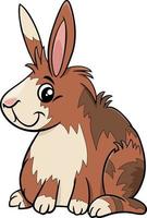desenho animado coelho em miniatura personagem animal em quadrinhos vetor
