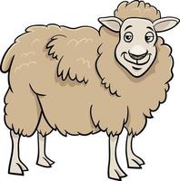 personagem de animal de fazenda de ovelhas de desenho animado vetor