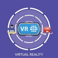 Ilustração conceitual de realidade virtual Design vetor
