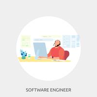 Ilustração conceitual de engenheiro de Software Design vetor
