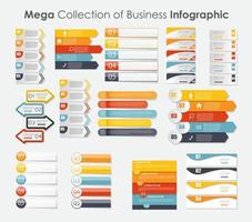 modelos de infográfico para ilustração vetorial de negócios. eps10 vetor