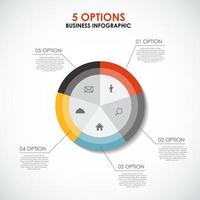 modelos de infográfico para ilustração vetorial de negócios. eps10 vetor