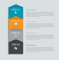 modelos de infográfico para ilustração vetorial de negócios vetor