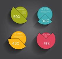 modelos de infográfico para ilustração vetorial de negócios. vetor