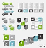 coleção de modelos de infográfico para negócios vetor illustra