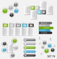 coleção de modelos de infográfico para negócios vetor illustra