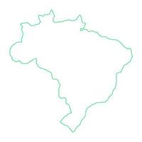 mapa do brasil em fundo branco vetor