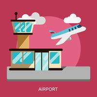 Ilustração conceitual de aeroporto Design vetor