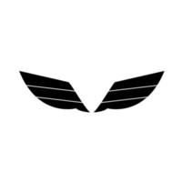 ícone do logotipo da asa vetor