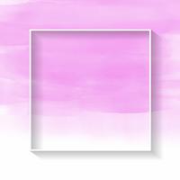 Moldura branca na textura aquarela rosa vetor