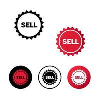 ilustração abstrata do ícone da etiqueta de venda vetor