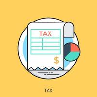 conceitos de tabela de impostos vetor