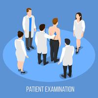 Antecedentes médicos exame do paciente vetor