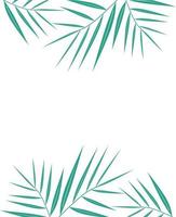 ilustração do fundo do vetor da silhueta da folha de palmeira bonita. palmeira tropical de verão folhas padrão sem emenda. projeto do grunge do vetor para cartões, web, planos de fundo e produto natural.