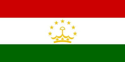 vetor da bandeira do tajiquistão