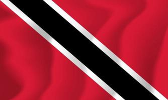 ilustração do fundo da bandeira nacional de Trinidad e Tobago vetor