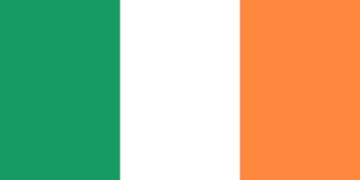 vetor da bandeira da irlanda