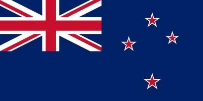 vetor da bandeira da nova zelândia
