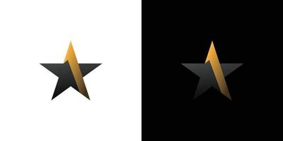logotipo legal e moderno de uma estrela vetor