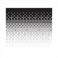 vetor de design de ponto de meio-tom preto e branco simples