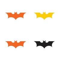 design de logotipo do ícone animal morcego vetor
