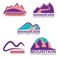 ilustração em vetor logotipo da montanha
