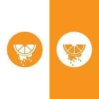 ilustração de ícone de vetor de design de logotipo laranja