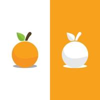 ilustração de ícone de vetor de design de logotipo laranja