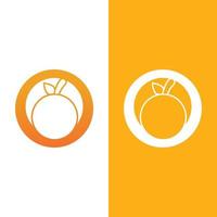 ilustração de ícone de vetor de design de logotipo laranja