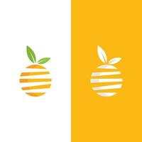 ilustração de ícone de vetor de design de logotipo laranja