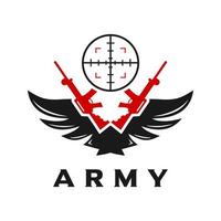 design do logotipo do atirador