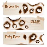 Banners de Holofotes de Papel vetor