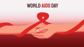 design do dia mundial da aids vetor