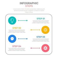 elemento gráfico abstrato, visualização de dados de negócios. gráfico de processo. um diagrama com etapas, opções, seções ou processos. modelo de negócios de vetor para apresentações. conceito criativo para infográfico