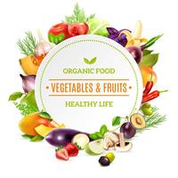 Fundo Natural Alimentos Orgânicos vetor