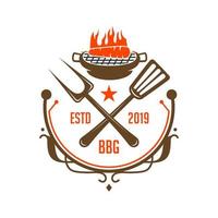 logotipo de culinária vintage vetor