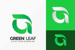 letra g design de vetor logotipo negócio folha verde. emblema abstrato, conceito de projetos, logotipos, elemento de logotipo para modelo.