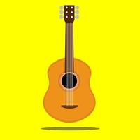 ilustração vetorial de design gráfico de guitarra acústica vetor