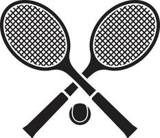 raquete e bola de tênis vetor