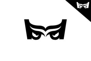 letra bd owl logo design vector