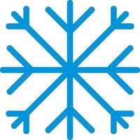 ícone de floco de neve azul vetor