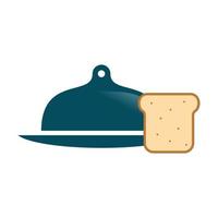 ilustração vetorial gráfico do logotipo de cloche de comida. perfeito para usar em empresas alimentícias vetor