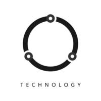 ilustração vetorial gráfico do logotipo da tecnologia. perfeito para usar para empresa de tecnologia vetor
