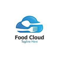 ilustração vetorial gráfico do logotipo da nuvem de alimentos. perfeito para usar em empresas alimentícias vetor