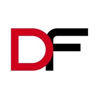 gráfico de vetor de ilustração do logotipo de carta df moderno. perfeito para usar para empresa de tecnologia